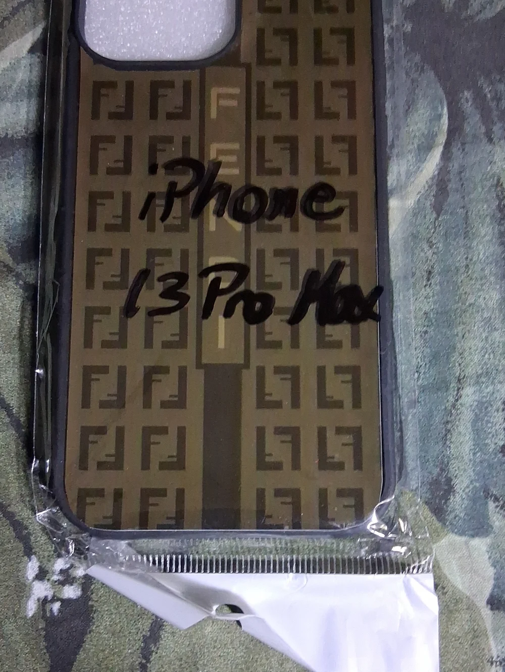 Olive Green Monogram iPhone 13 Pro Max Case